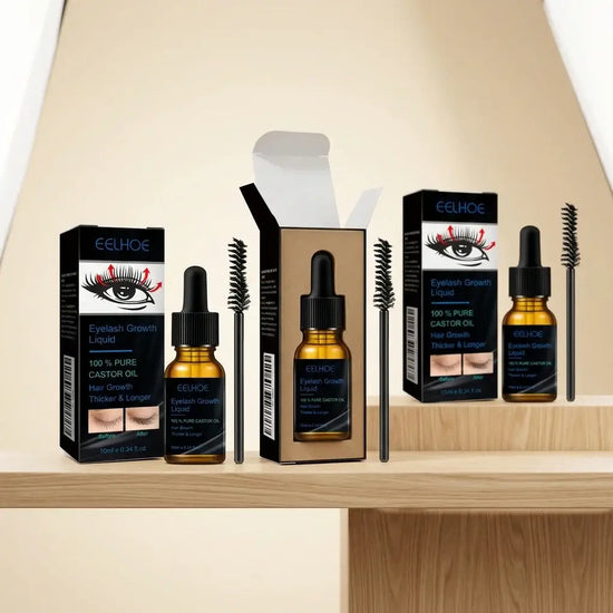 EELHOE Eyelash Castor Oil Growth Serum & Curler