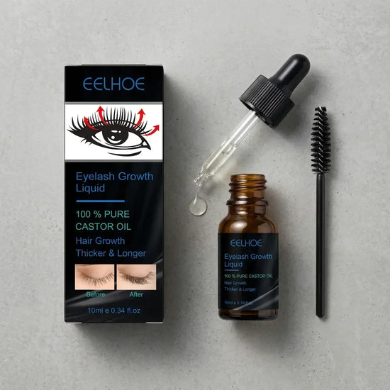 EELHOE Eyelash Castor Oil Growth Serum & Curler