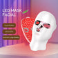 7 Color LED Facial & Neck Mask with touch button and 120 LEDs for effective skin rejuvenation.