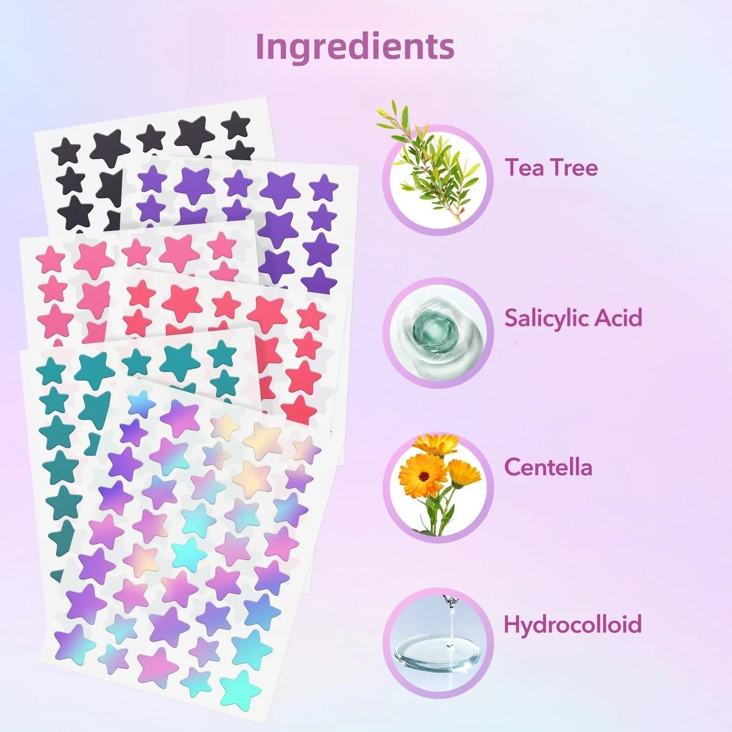 Shaped Acne Patches